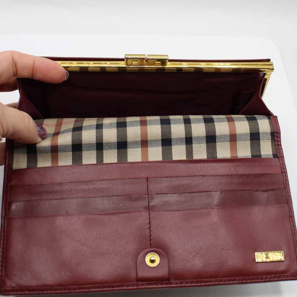 DAKS plaid envelope purse/wallet - Picture 6 of 12
